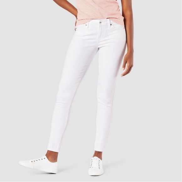 Denizen from Levi's Denim - Levi Denim Jeans White Mid Rise Skinny Ankle NWT